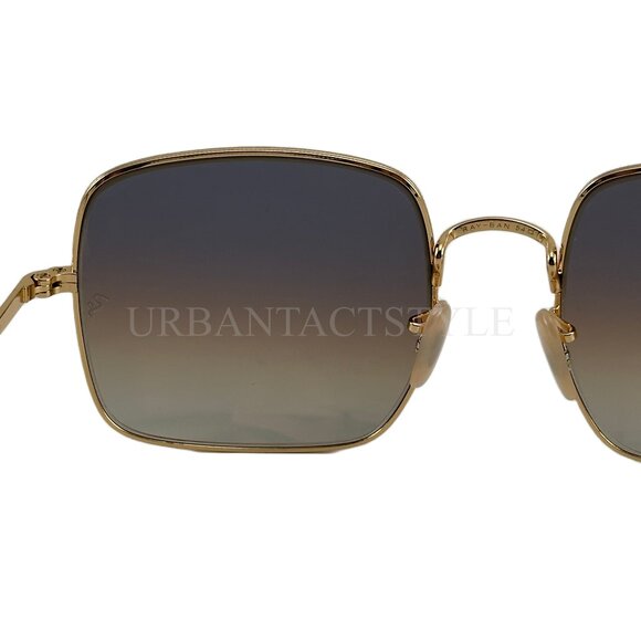 NEW Ray-Ban RB1971 Square 1971 Classic Sunglasses with Gold Frame Brown Lens - Picture 8 of 12